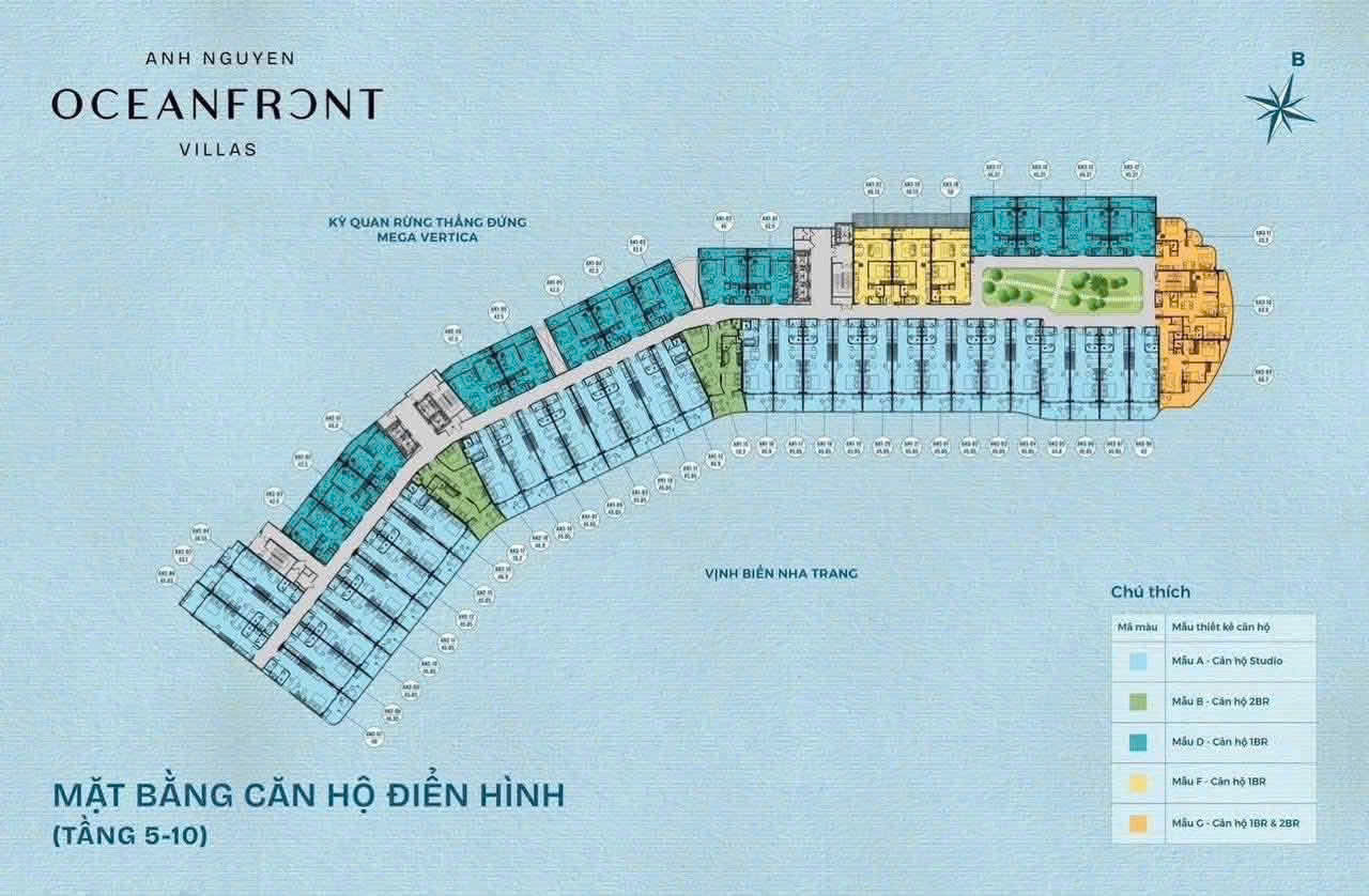Mặt bằng căn hộ điển hình tầng 5-10