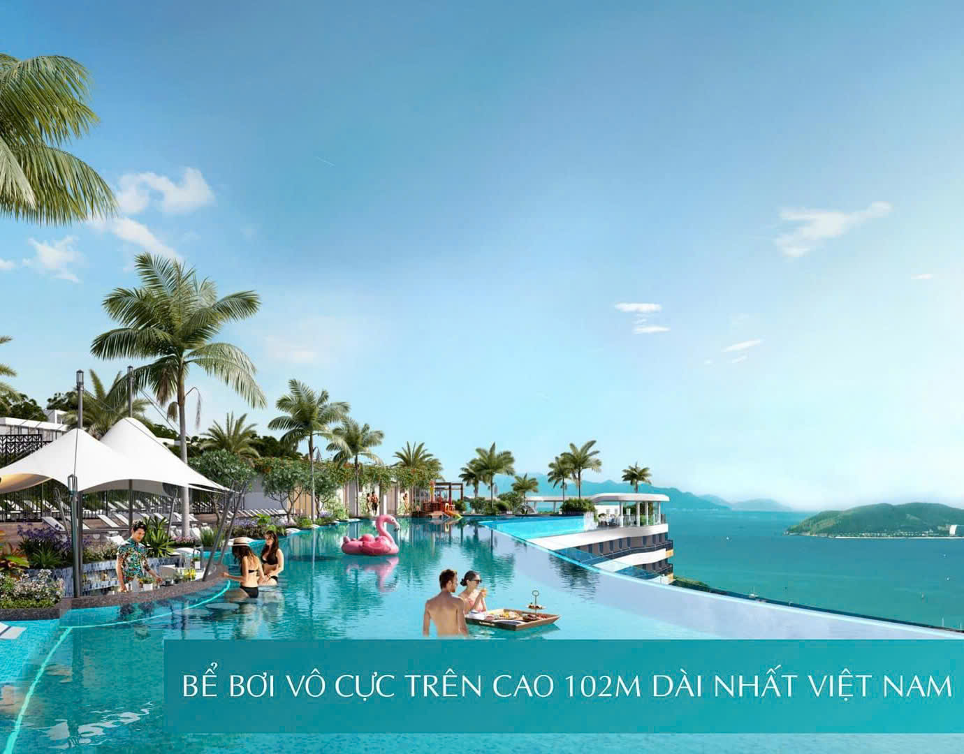 Bể bơi vô cực trên cao 102m — Dài nhất Việt Nam