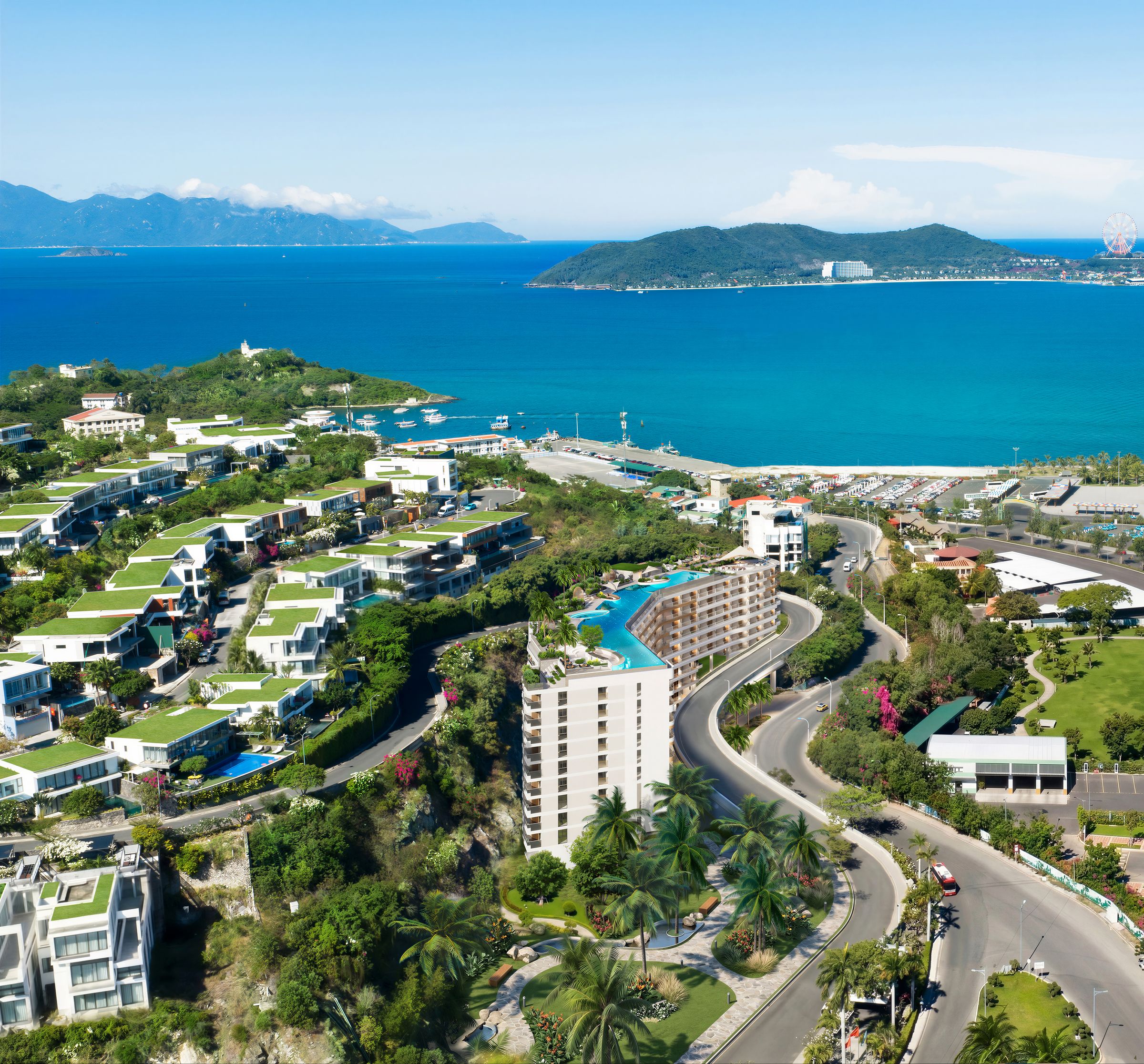 View thực tế đường Trần Phú từ vị trí dự án